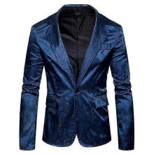 PARK(L-blu)Abito da uomo slim fit elegante blazer
