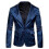 PARK(M-blu)Abito da uomo slim fit elegante blazer 1
