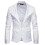 PARK(S-bianco)Abito da uomo slim fit elegante blazer 1