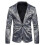 PARK (L-grigio) Abito da uomo slim fit elegante blazer 1