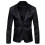 PARK(L-nero)Abito da uomo slim fit elegante blazer 1
