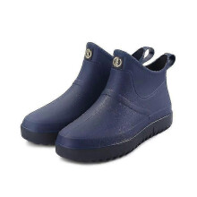PARK (44-Marineblau) Herren Gummistiefel Knöchel kurze Stiefel Garten wasserdichte Gummi Regenstiefel