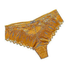 PARK (L-grün) Neue Höschen Damen Spitzenunterwäsche Low-Waist-Slips Aushöhlen G-String Unterhose Bequem
