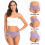 PARK (M-Viola) Intimo da donna, mutandine in pizzo di cotone, morbide mutandine bikini comode, elasticizzate, 2