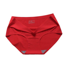 PARK (M-Rot) Stretch-Damen-Slip, exquisite Verarbeitung, Eisseide, mittelhohe Damen-Unterhose