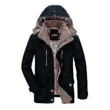 PARK (XXL-schwarz) Dicke Winterparkas für Herren, warme Baumwolle, Jacke für Herren, Übergröße 5XL,