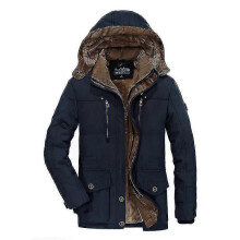 PARK (L-blau) Dicke Winterparkas für Herren, warme Baumwolle, Übergröße 5XL, 6XL, 7XL, lässig, Parkas