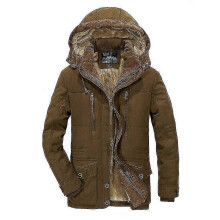 PARK (L-GRÜN) Dicke Winterparkas für Herren, warme Baumwolle, Übergröße 5XL, 6XL, 7XL, lässig, Parkas