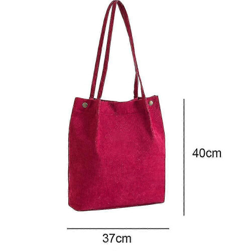 PARK (rosso vino)Borsa in velluto a coste, borsa a tracolla versatile 1