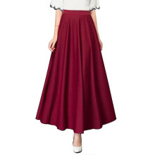 PARK (L-Weinrot) Damen A-Linie Swing Rock Bodenlanger Rock mit entspannter Silhouette zum Einkaufen