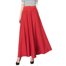 PARK (M-Rot) Damen A-Linie Swing Rock Bodenlang Relaxed Silhouette Rock Zum Einkaufen Arbeiten Dating