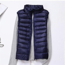 PARK (XXL-Dunkelblau) Leichte Damen-Weste, gesteppt, Winterjacke, Steppweste, Pufferjacke, wattierter