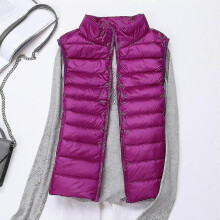 PARK (S-Lila) Leichte Damen-Weste, wattierter Wintermantel, Steppweste, Pufferjacke
