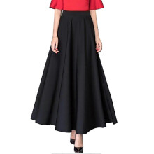 PARK (L-Schwarz) Damen A-Linie Swing Rock Bodenlanger Rock mit entspannter Silhouette zum Einkaufen