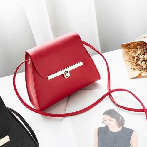 PARK (Rosso) Borsa da donna alla moda, leggera, con tracolla, borsa a tracolla