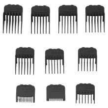PARK10pcs Pettine guida per tagliacapelli universale con numero trasparente, accessorio nero con scatola
