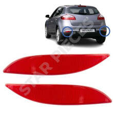 Réflecteurs PARK2 pour Megane 3 et Renault Fluence (2009-2020) réflecteurs arrière gauche et droit