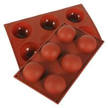 PARK6 Hohlraum Halbkreis Silikon Kuchenform Muffin Schokolade Backform Pan DIY Party Kuchenform-OEIN