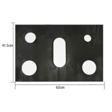 PARK2-teiliges 0,02 mm schwarzes 5-Loch-Gasherd-Pad 41,5 * 62-OEIN
