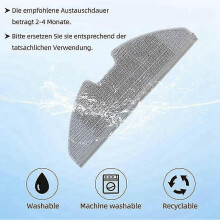 Repuestos para aspiradoras híbridas Eufy Robovac G10, G20 y G30 compatibles con PARK. Filtro HEPA, paños