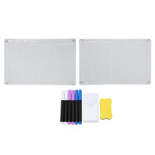 PARK 15,7 X 11,8 Zoll magnetischer trocken abwischbarer Kalender Acryl klare Planertafel für Kühlschrank