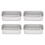 PARK4 piezas Molde rectangular antiadherente para pan de aleación de aluminio Molde para pan Herramientas 1