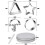 PARK24 kpl Squid Cookie Cutter -pelisetti, Tin Box & NeedleAM 2