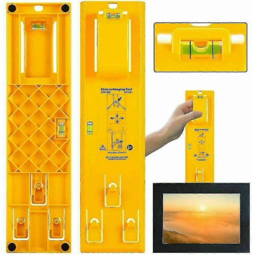PARKFrame Hanger - Kit per appendere quadri da parete, facile da usare, con livella e righello, DecorAM