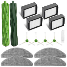 PARKFor Combo I5, I5+,J5, J5+ Roboter-Staubsauger Hauptseitenbürste Hepa-Filter Mopptuch-Pads