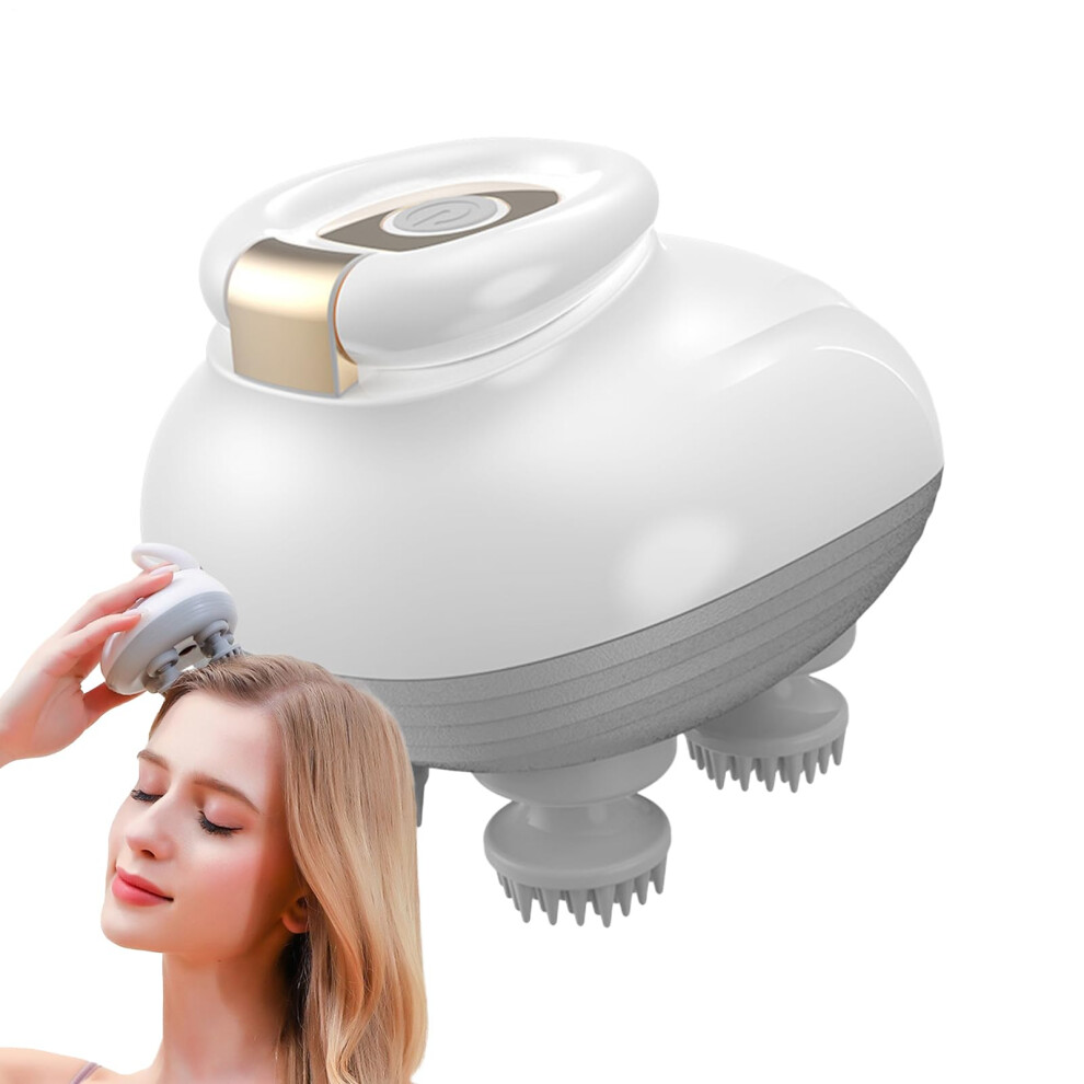 Electric Hair Massager, Portable Relaxation Device, Rechargeable Scalp Massager for Hair Growth, Home and Travel Use