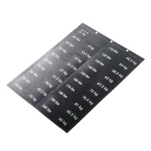 Weight Stack Labels for Weight Identification 4kg to 90kg Durable Weight Sticker Labels for Gym Equipment