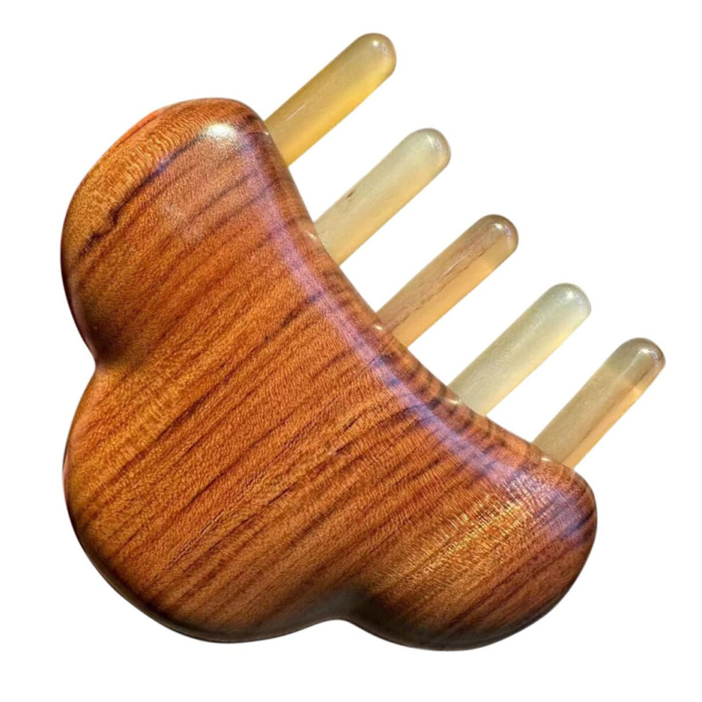 Horn Massage Comb Manual Scalp Massager Head Spa Massage Device Head Scratcher Facial Massage Tool Natural Material