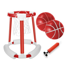 Basketball Rim for Pool 23.23 x 20.87 x 14.1, Outdoor Basketball Hoop with Ball and Pump for Pool Parties and Birthdays