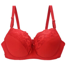Damenunterwäsche Sexy Spitzen-BH 34/75 36/80 38/85 40/90 42/95 44/100 BCDE Cup in Red für Übergröße Stillen