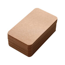 Blank Business Cards 100 Pack, Mini Kraft Paper Note Cards, Small Greeting Cards, Craft Index Cards, Brown