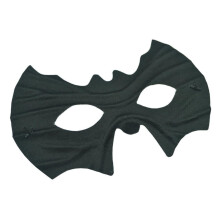 Halloween Bat Set Half Purge Costume Props for Masquerade Party 6 Pieces Black Fabric Accessories
