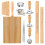 Pasta Tool Set with Wood Thread, Rolling Pin, Dough Scraper, Gnocchi Board and Dumpling Maker for Kitchen Cooking 1