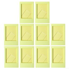 Picture Frame Set for Instax 5.1 x 7.6 cm with Stand, 10 Desktop Display Frames, Vertical Horizontal, Black Blue Pink Green Tea