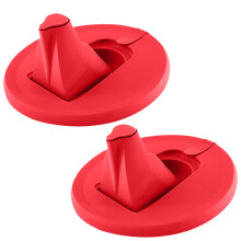 Die Farbe Farbbehälter Deckel mit Düse, 2er Pack, Auslaufsicher, Rot, Integrierte Dichtung, Lagerung