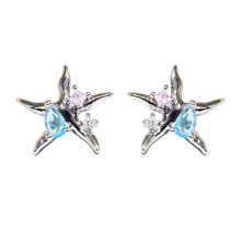 Elegant Colorful Alloy Earrings for Women, Fashion Jewelry Accessories in Silver, Stylish Lightweight Drop Earrings