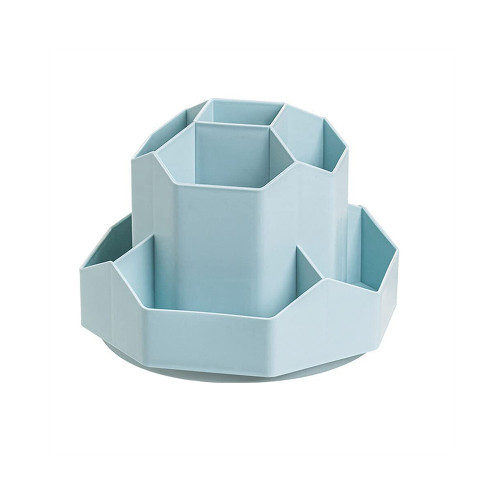 Photos - Other Furniture 9 Slots 360-Degree Pencil Pen Desk Organizers (Blue)