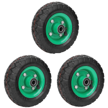 3X Inflatable Tire Wear-Resistant 6in Wheel 150mm Tire Industrial Grade Cart Trolley Tyre Caster 250Kg 36Psi