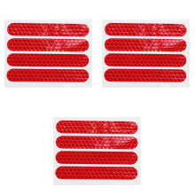3X Front Rear Wheel Cover Protective Shell Reflective Sticker for Max G30 Scooter Accessories 4PCS, Red