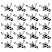 20Pcs Universal Motorcycle Right Angle Inline Fuel Filter 1/4 Inch 6mm Hose Lines for