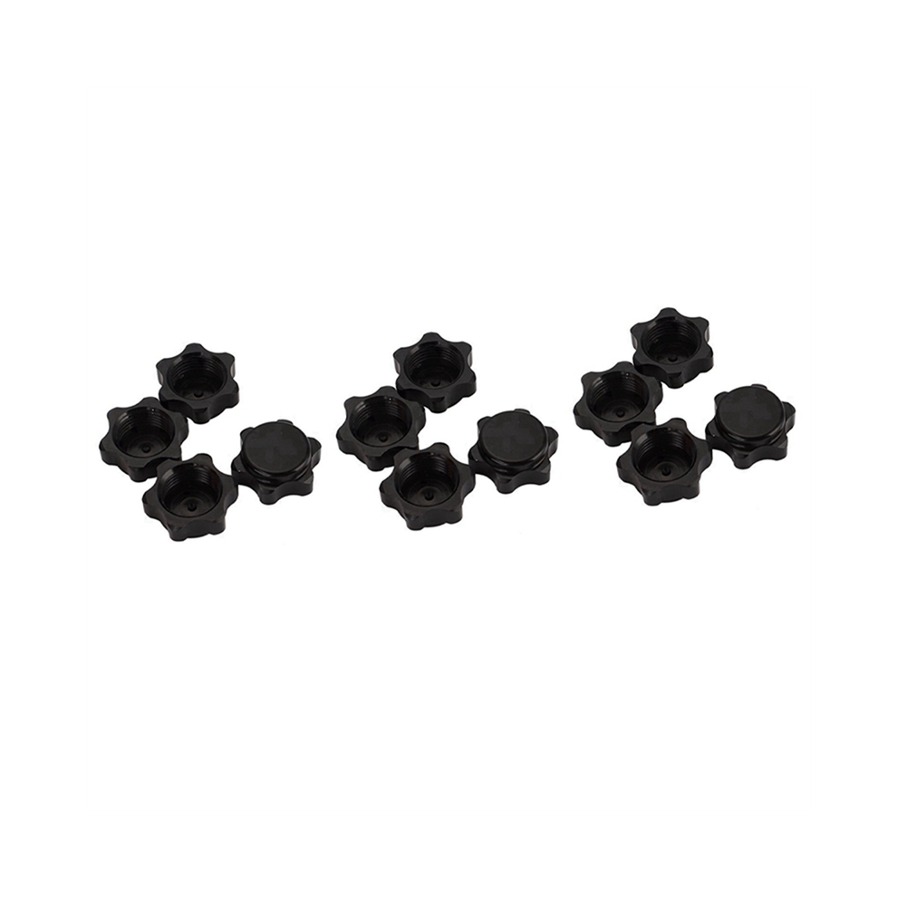 12Pcs Aluminum Wheel Hub Cover Anti-Dust Cover 17Mm Hex Nut For 1/8 Rc Car, Black 4853123753843