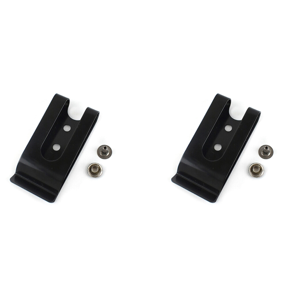 20Pcs 56X25mm Double Holes Metal Spring Belt Sheath Clip Clasp Buckles Accessories With 8Mm Cap Studs Screws 4853123755458
