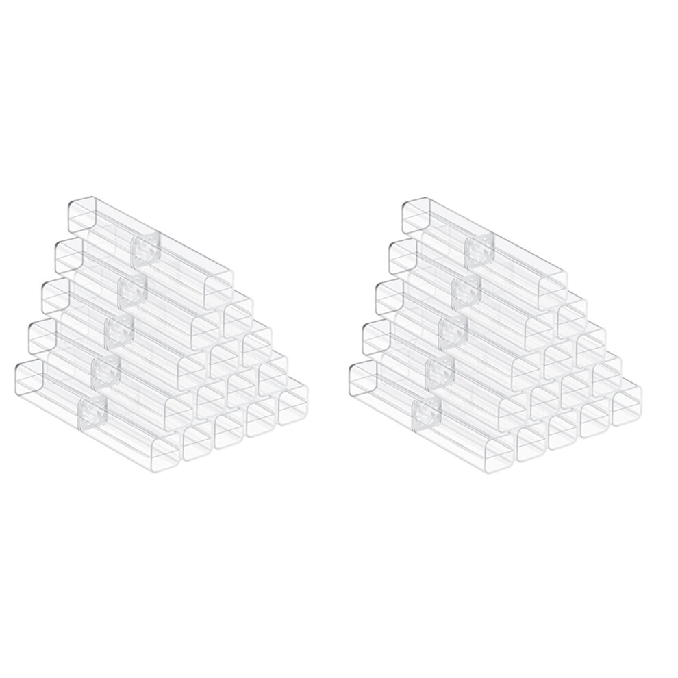 50Pcs Plastic Clear Pen Case Gift Empty School Office Collection Set Pen Container Storage for Father's Day Mother's Day-image-OPC-PK28TN9-NEW