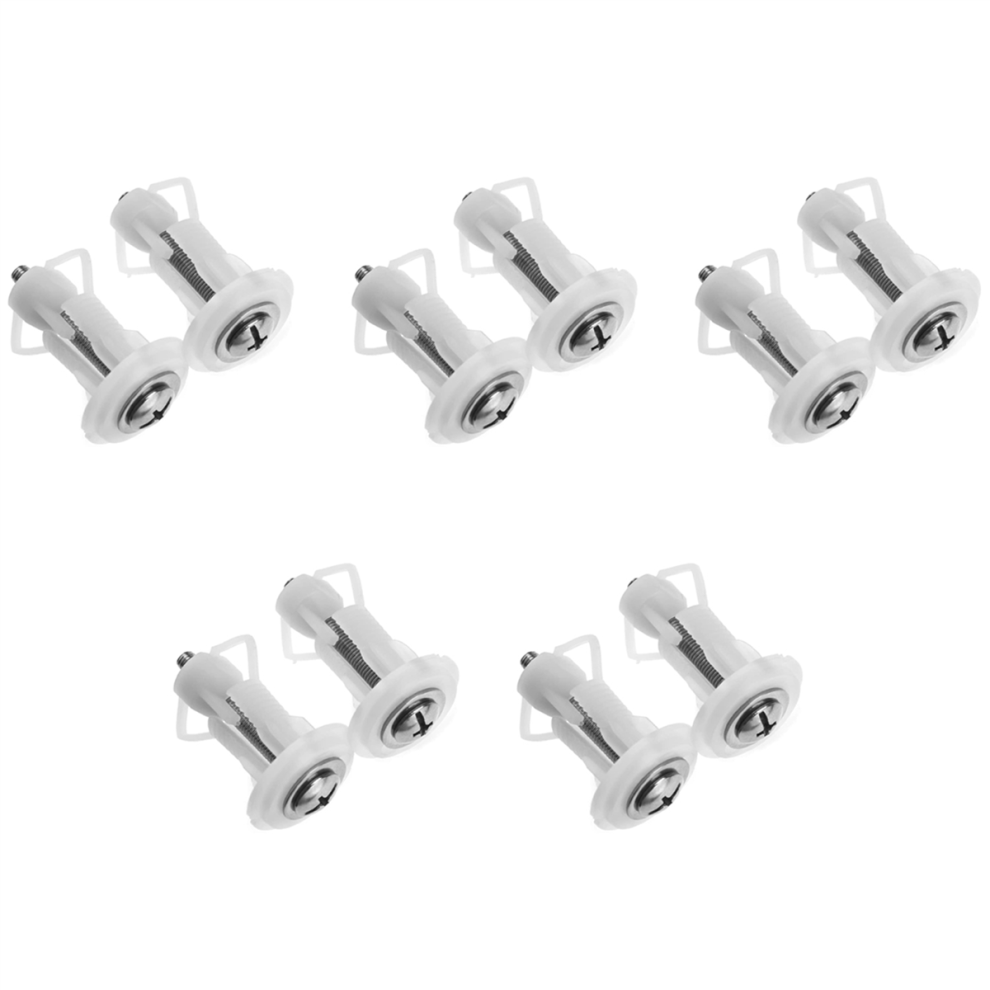 10Pcs Top Fix Toilet Cover Screws Well Nut Pan Fixing Wc Blind Hole Fitting Kit For Universal Toilet Hinges 4853123758749