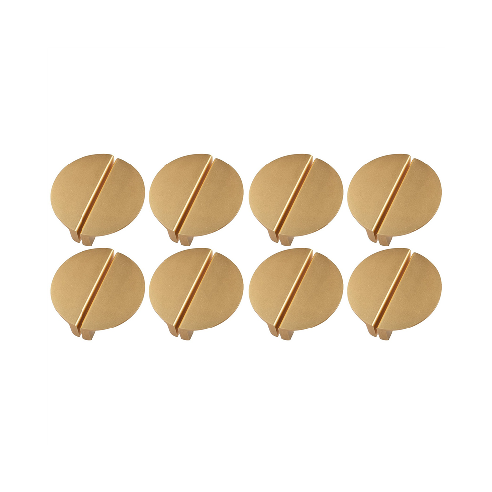 16Pack Champagne Gold Drawer Pulls,2.5 Inch Half Moon Cabinet Drawer Pulls Kitchen Handles, Cabinet Hardware Pulls 4853123756424
