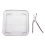 2pcs 8 Inch Rack Square Three Stackable Racks,Stainless Steel Multi-Layer Dehydrator Rack 8
